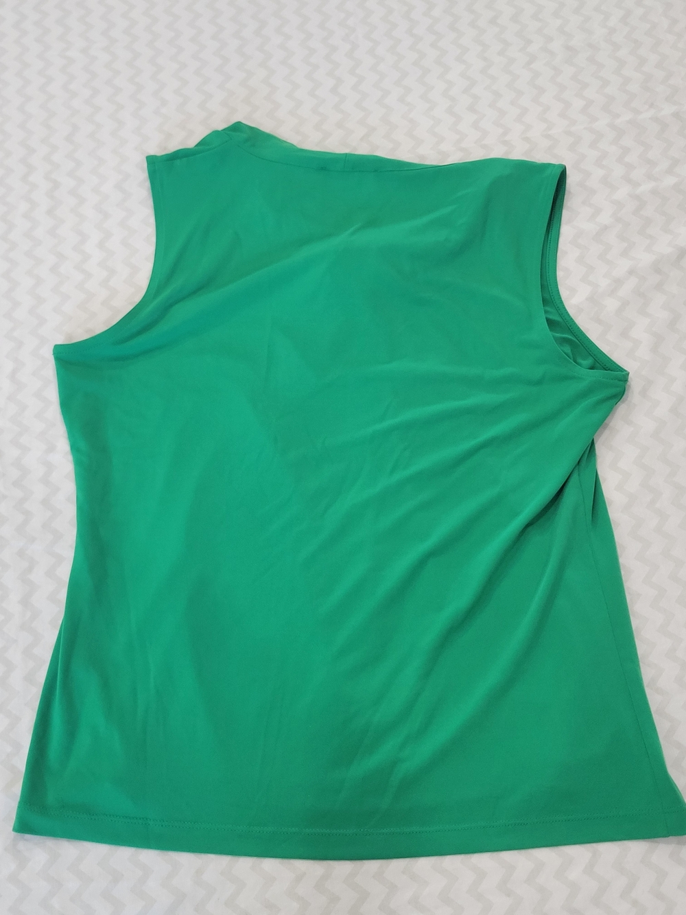 Calvin Klein Green Sleeveless Knot Neck Top Sz Medium - Picture 9 of 9